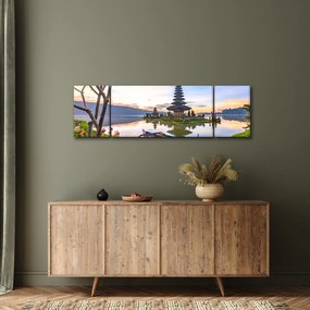 Obraz - Świątynia Pura Bratan (170x50 cm)