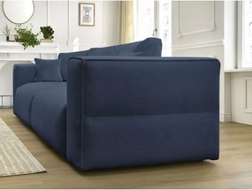 Niebieska rozkładana/ze schowkiem sofa 265 cm Ezechiel – Bobochic Paris