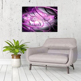 Obraz pięknej fioletowej abstrakcji (70x50 cm)