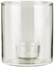 IB Laursen Szklany świecznik na podgrzewacze, przezroczysty