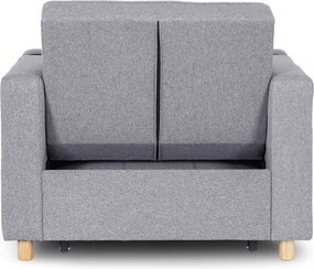 Fotel do Spania SOLOR Rozkładany Amerykanka Szary Nowoczesny