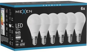 Mexen Nova 6x żarówka LED E14, G45, 9W, Neutralna - 4000K, 945 lm - L101-E14-0940-01x06
