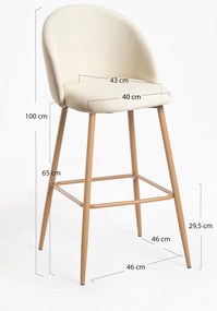 Zestaw 4 stoków Vint Tela