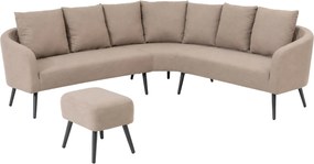 Doppler Narożna sofa Deluxe Lika-Tex z pufem