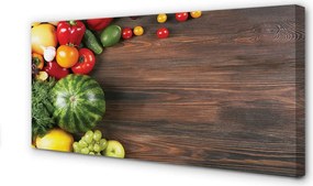 Duży obraz na płótnie Kompozycja Arbuza i Pomidorków