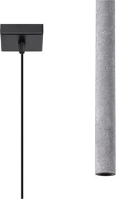 Szara lampa wisząca betonowa Fideus – Sollux