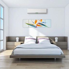 Obraz kwiatu Strelicji (170x50 cm)