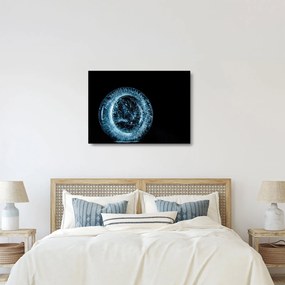Obraz na szkle - krople lodu (70x50 cm)
