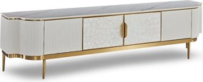Szafka RTV glamour Stilig ST905C w kolorze ecru