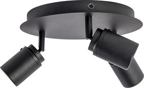 Nowoczesny reflektor łazienkowy czarny 3-światła IP44 - Ducha