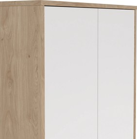 Czterodrzwiowy regał biurowy Sign 80 jackson hickory/biały mat