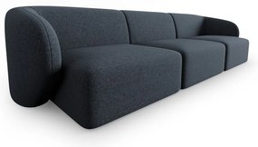 Niebieska sofa z tkaniny szenilowej 266 cm Paolo – Milo Casa