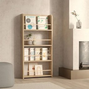 Otwarty regał na książki dąb artisan W8-E33