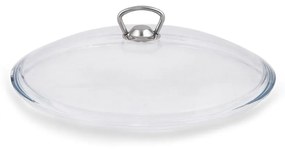 Różowy niski aluminiowy garnek z pokrywką Güral Porselen Classic, ø 30 cm
