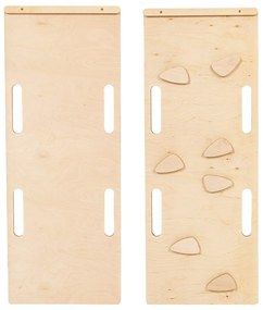 Huśtawka z litego drewna sosnowego w naturalnym kolorze 39x75x38 cm Montessori – Meowbaby