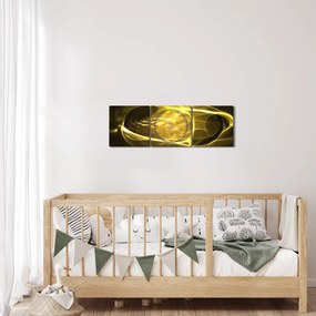 Nowoczesney abstrakcyjny obraz (z zegarem) (90x30 cm)