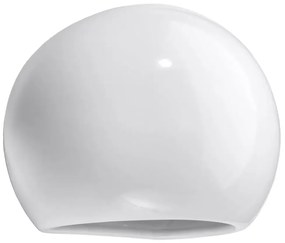Ceramiczny okrągły kinkiet biały połysk - S486 R9-L20