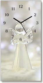 Zegar ścienny Świeta Szklany Aniołek Ozdoba