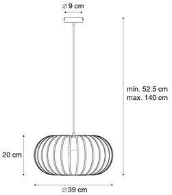 Nowoczesna lampa wisząca czarna - Troopa Nowoczesny Oswietlenie wewnetrzne