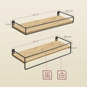 Półki 2 szt, komplet - artisan - LWS441B88