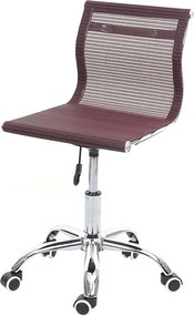 Krzesło biurowe MCW-K53,  wino czerwone