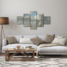 Obraz - Eugène Boudin, Le Havre, reprodukcje (125x70 cm)
