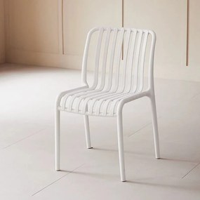 Plastowe krzesło TREGO, białe