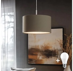 Eglo - LED Żyrandol na lince TUNJA 1xE27/60W/230V taupe