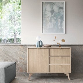 Komoda FORESTA 106 cm do Salonu Sypialni Odcienie beżu