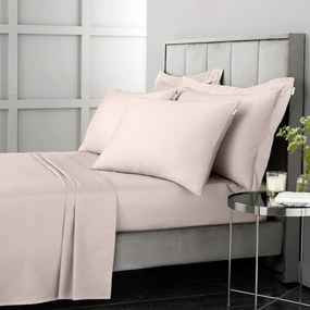 Różowe prześcieradło z satyny bawełnianej 230x260 cm Cotton Sateen – Bianca