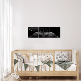 Obraz - Tenisista (z zegarem) (90x30 cm)