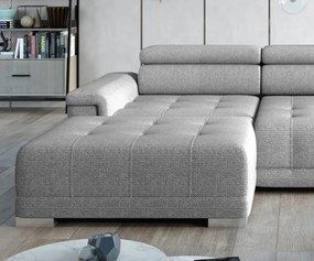 Narożnik CAMPO S z elektryczną regulacją siedziska Lewostronny w tkaninie MEMPHIS 16 WERSAL