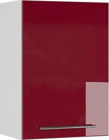 Szafka ścienna bordowa czerwień wysoki połysk 50x34.1x72 fame-line