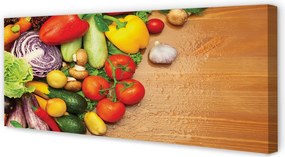 Zdjęcie na płótnie Warzywny Duet z Czosnkiem