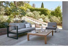 Szara sofa ogrodowa Landsape Teak – Diphano