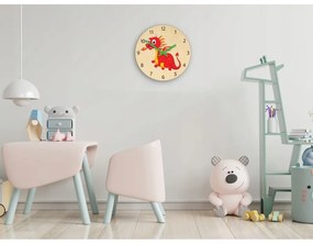 Zegar ścienny cichy do pokoju dziecięcego drewniany nowoczesny dekoracyjny