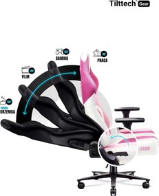 Fotel gamingowy Diablo X-Player 2.0 Normal Size Marshmallow Pink