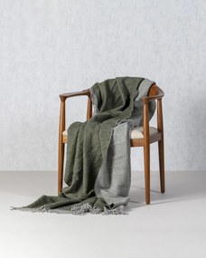 Pled Merinos 140x200 cm melange green khaki