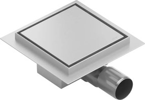 Mexen Flat-Q M13 wpust podłogowy kwadratowy 20 x 20 cm, inox - 1010020