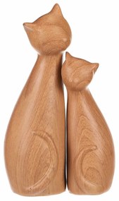 Dekoracje Koty, 11 x 6 x 17 cm, zestaw 2 sztuki,polires