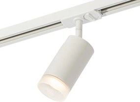 Nowoczesny reflektor z białym pierścieniem do systemu szynowego jednofazowego GU10 50 mm - Iconic Jeana