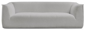 Jasnoszara sofa z materiału bouclé 242 cm Giorgia – Bobochic Paris