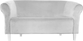Sofa Milo tkanina Welur : Kolor nogi - Biała, Kolor tkaniny - VELVET - MG39, Typ tkaniny - Velvet, Wysokość nogi - 15 cm