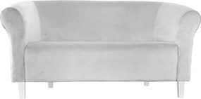 Sofa Milo tkanina Welur wygodna sofa tapicerowana do salonu i poczekalni : Kolor nogi - Biała, Kolor tkaniny - VELVET - MG39, Typ tkaniny - Velvet, Wysokość nogi - 15 cm