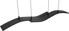 Metalowa lampa wisząca LED ze zdalnym sterowaniem/ze ściemniaczem w kolorze matowej czerni Spider – Trio Select