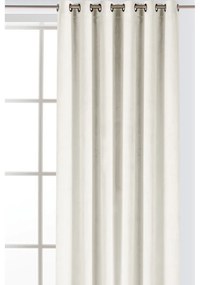Kremowa aksamitna zasłona częściowo zaciemniająca (dimout) 530x300 cm Velto – Filumi