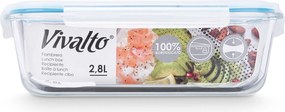 Szklany pojemnik na żywność hermetyczny LUNCH BOX, 2,8 l