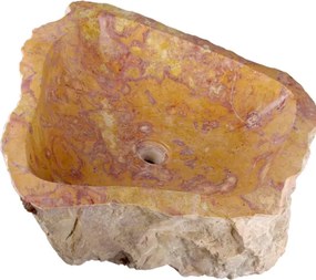 Marmurowa umywalka Savona naturalna 35–40 cm, ręcznie rzeźb.