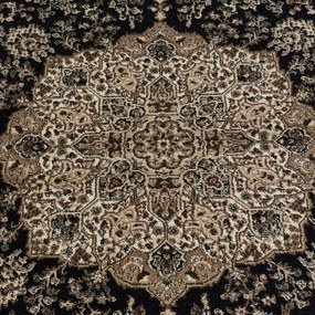 Dywan klasyczny Kashmir  Ornament czarno-beżowy 120 cm x 170 cm