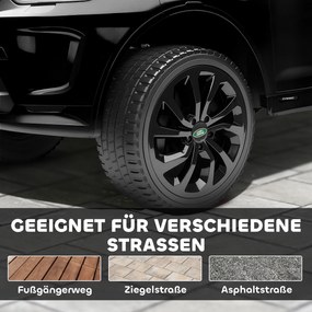 AIYAPLAY Elektryczny samochód dla dzieci, 12V pojazd dla dzieci z pilotem, LED, muzyką i klaksonem, 3-6 lat, Czarny